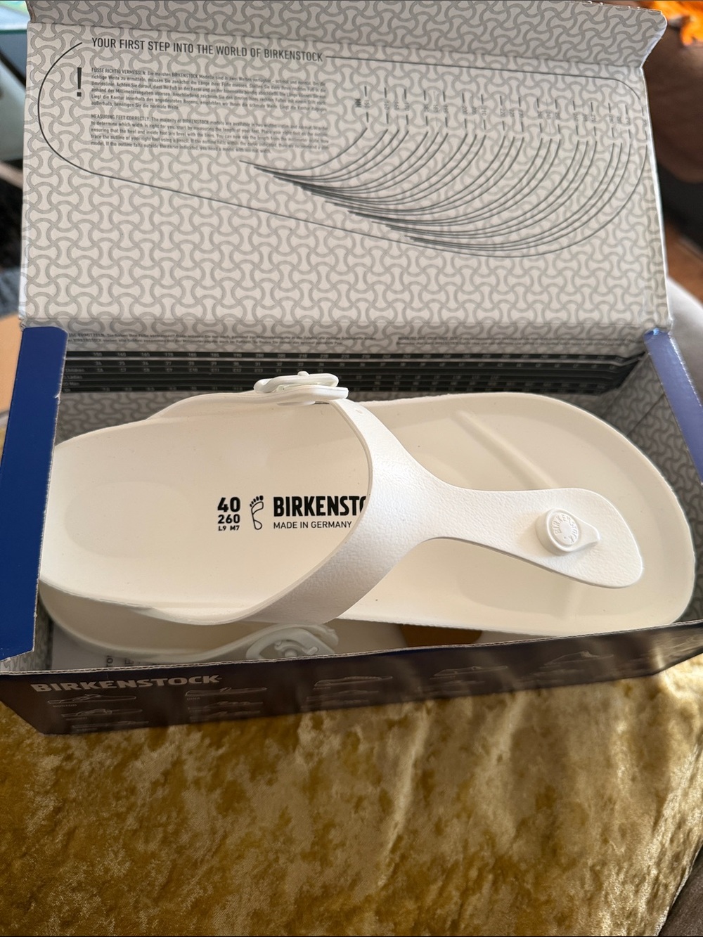 Birkenstock White EVA Thong Sandals
